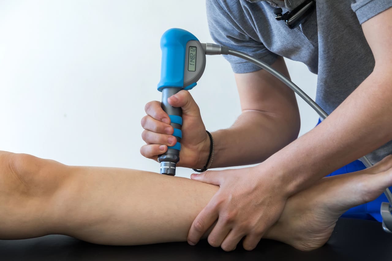 relieving pain with shockwave therapy